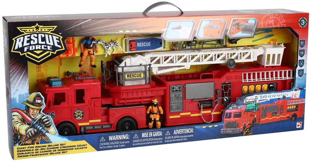 Игровой набор: Гигантская пожарная машина, свет и звук  